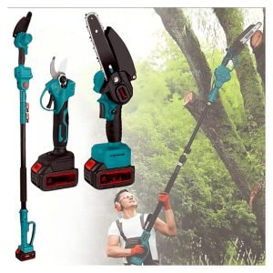 Makita aku set testera + makaze 128v dve baterije sa teleskopom