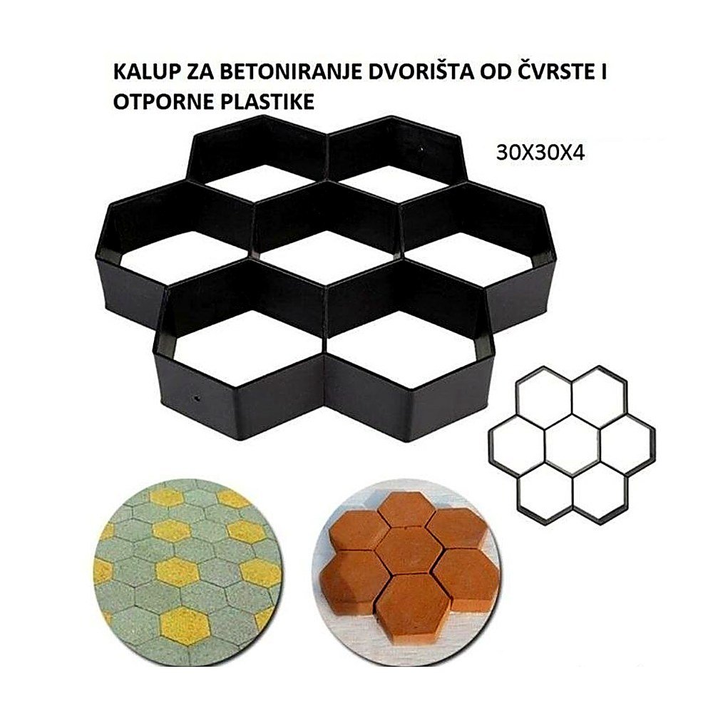 Kalup za beton 30x30x4.5 novi model