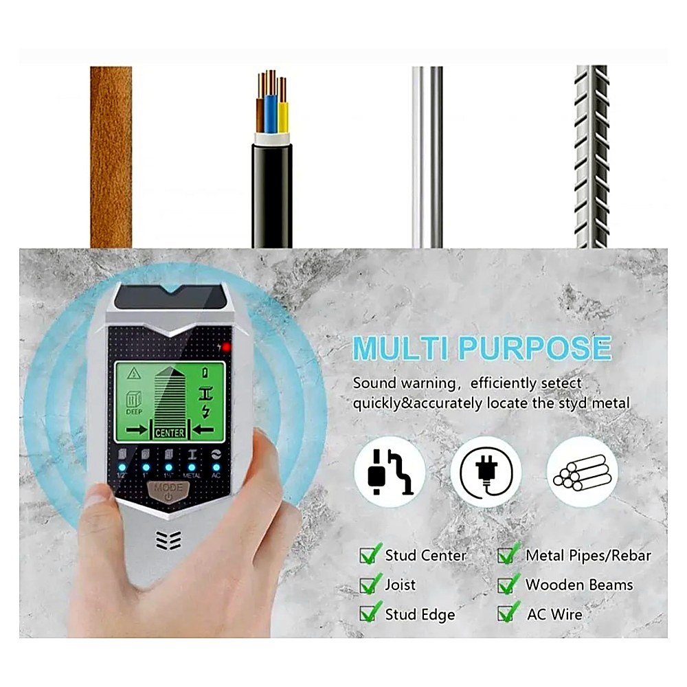 Detektor kablova i armature za zidove 5in1